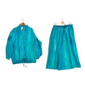 Vintage Sandwash Silk by Bianca, Skirt and Jacket